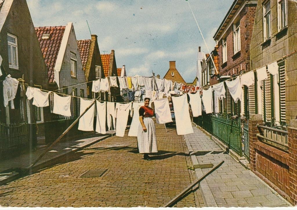 Ansichtkaart Urk (wasdag), Ophalen of Verzenden, 1960 tot 1980, Ongelopen, Flevoland