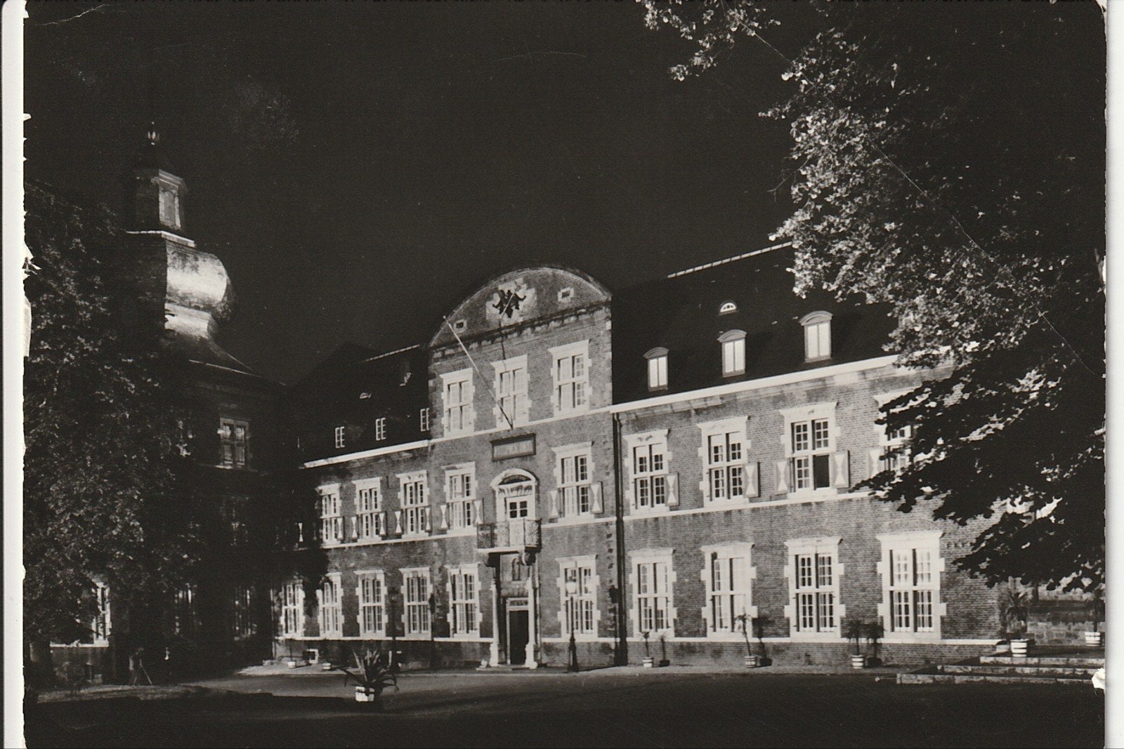 KERKRADE KLOOSTER ROLDUC BIJ NACHT, Ophalen of Verzenden, 1960 tot 1980, Gelopen, Limburg