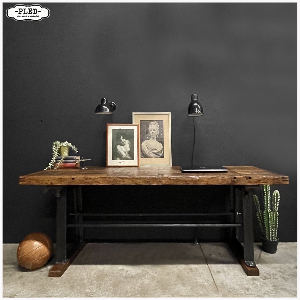 Oude werkbank Werktafel Winkeltafel Tafel Sidetable Eetbar, Ophalen, Gebruikt, 200 cm of meer, Nb