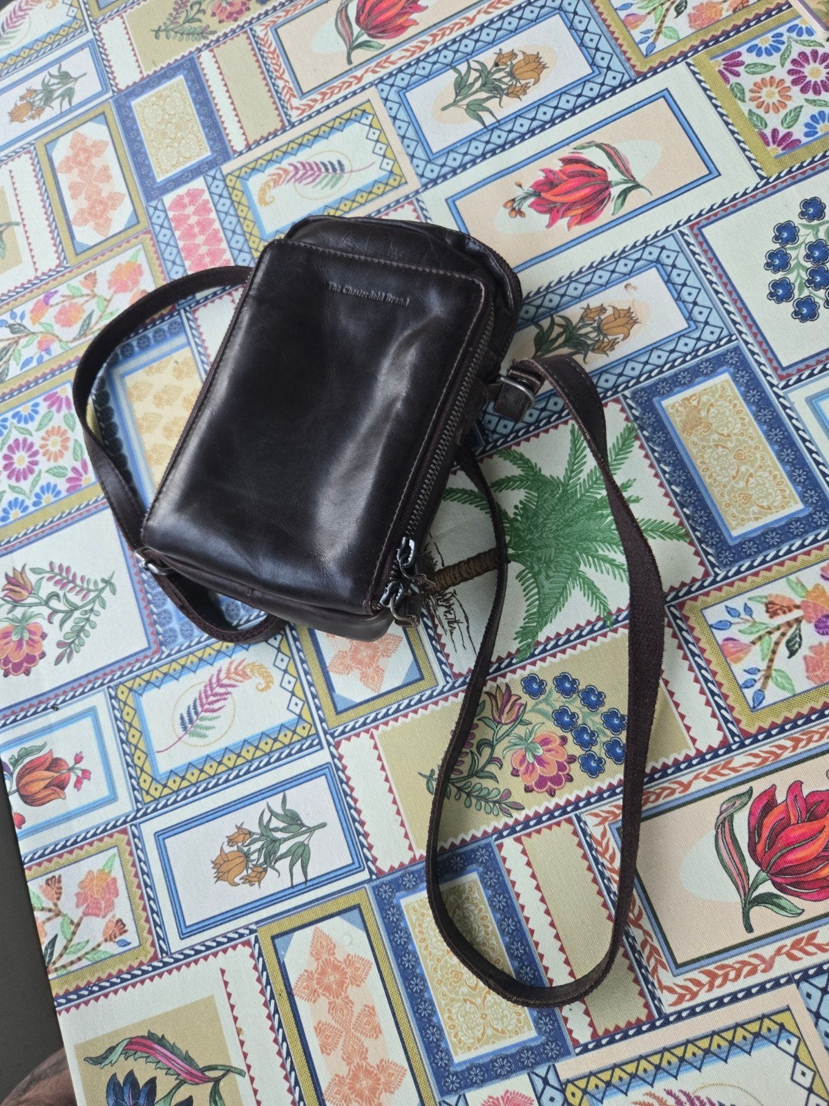 Heren cross body tas The chesterfield brand., Ophalen, Zo goed als nieuw, Bruin, Leer