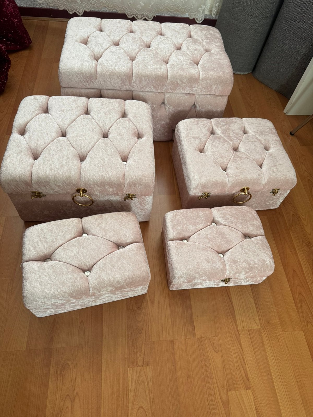 Nieuw! Bruidskist 5 delig set poederkleur rose, Ophalen of Verzenden, Nieuw