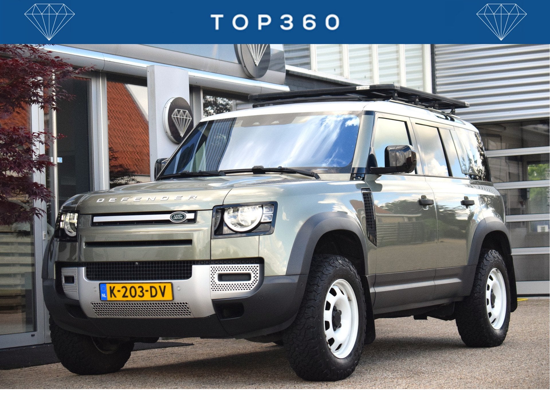 Land Rover Defender 110 2.0 P300 110 SE 7p. OrigNL 7-zits |, Auto's, Land Rover, Automaat, Stof, Gebruikt, 4 cilinders