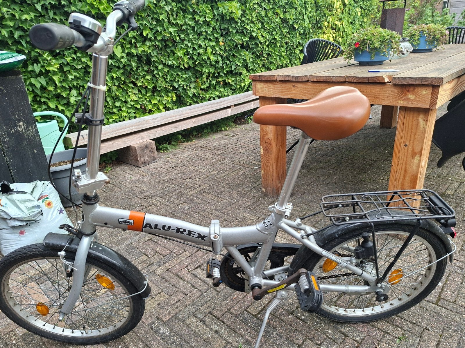 goede vouwfiets. merk Alu-rex, Ophalen, Terugtraprem, Gebruikt, Versnellingen