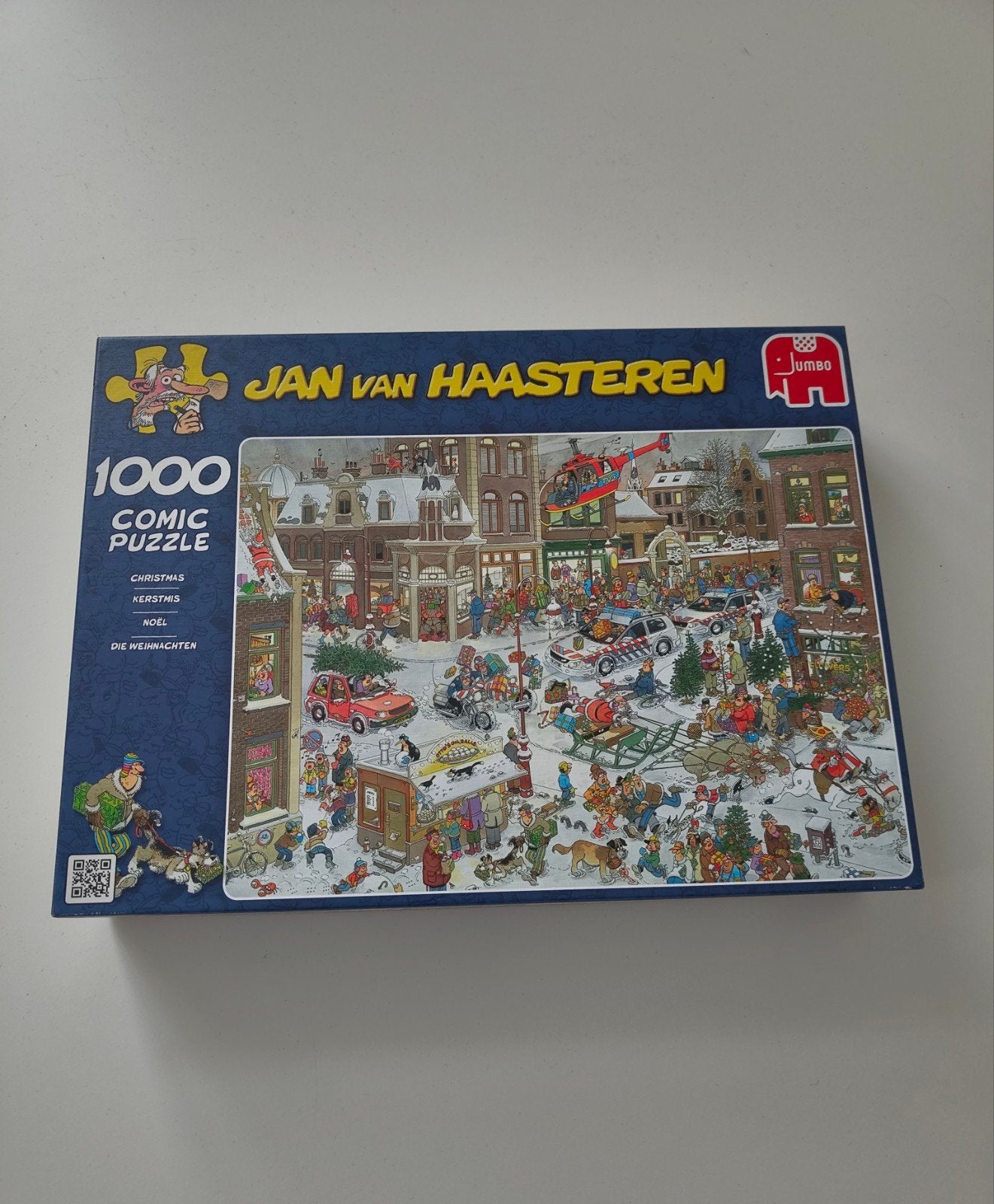 Jan van Haasteren Kerstpuzzel 1000 stukjes, Ophalen, 500 t/m 1500 stukjes, Gebruikt, Legpuzzel