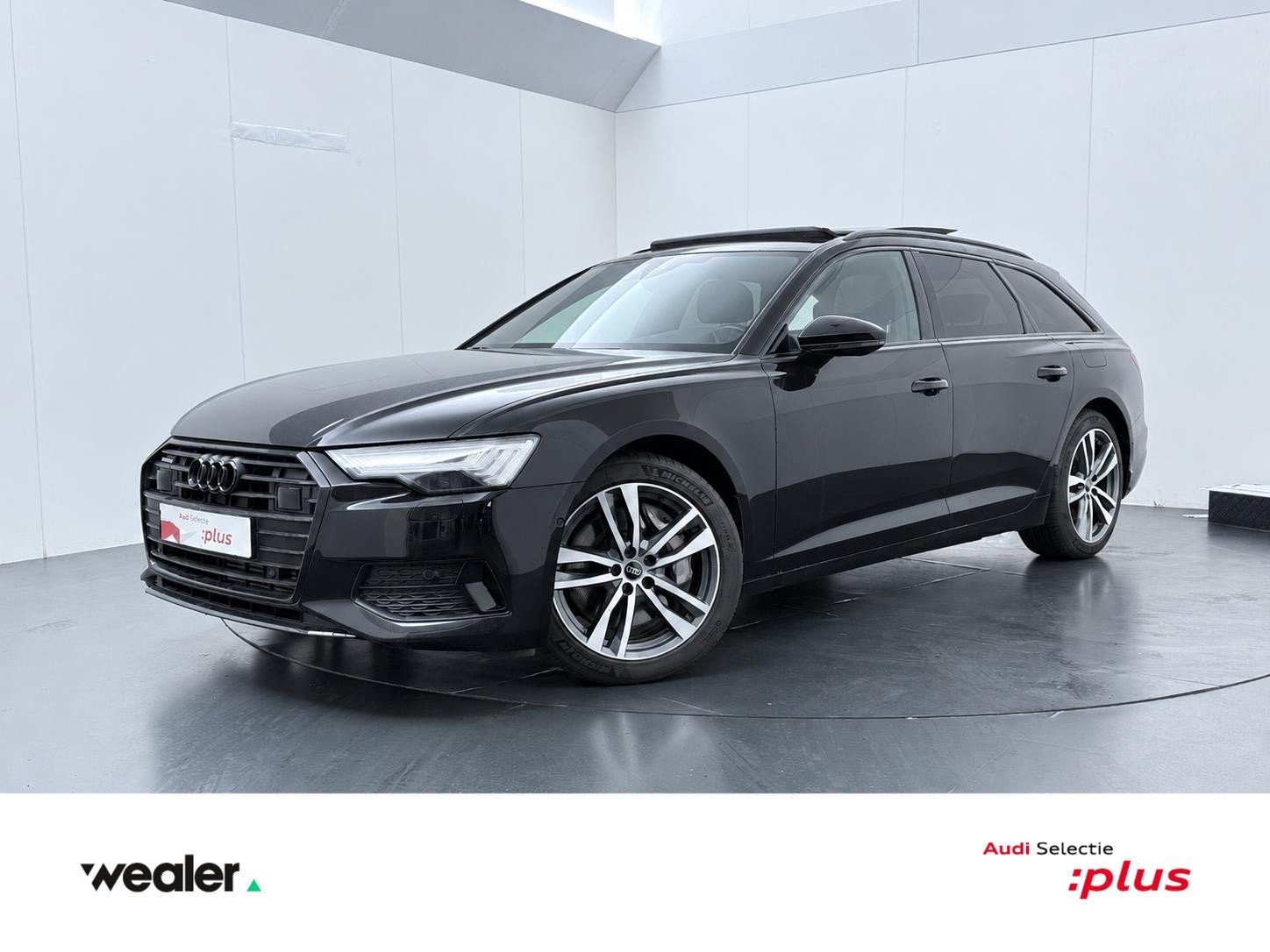 Audi A6 Avant 50 TFSI e quattro Sport | 299 PK | SoH 100% |, Stof, Gebruikt, 4 cilinders, Zwart