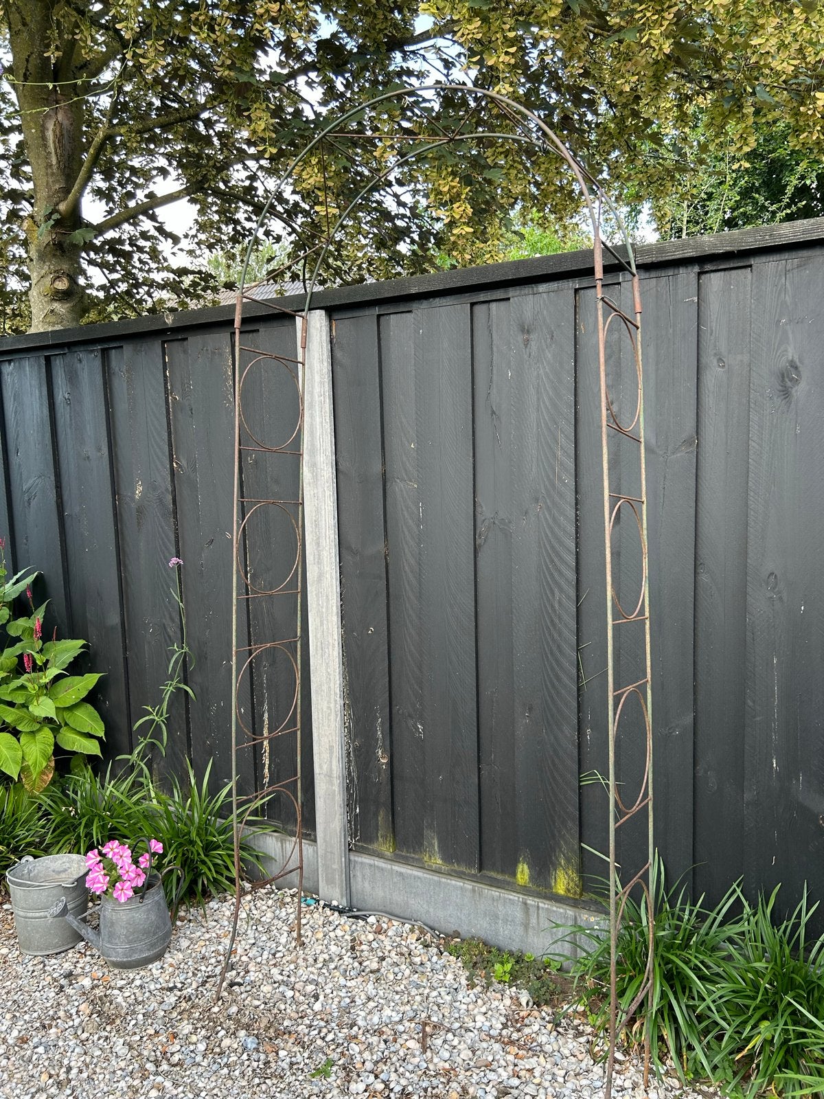 Metalen tuinboog / rozenboog, Tuin en Terras, Ophalen, Gebruikt