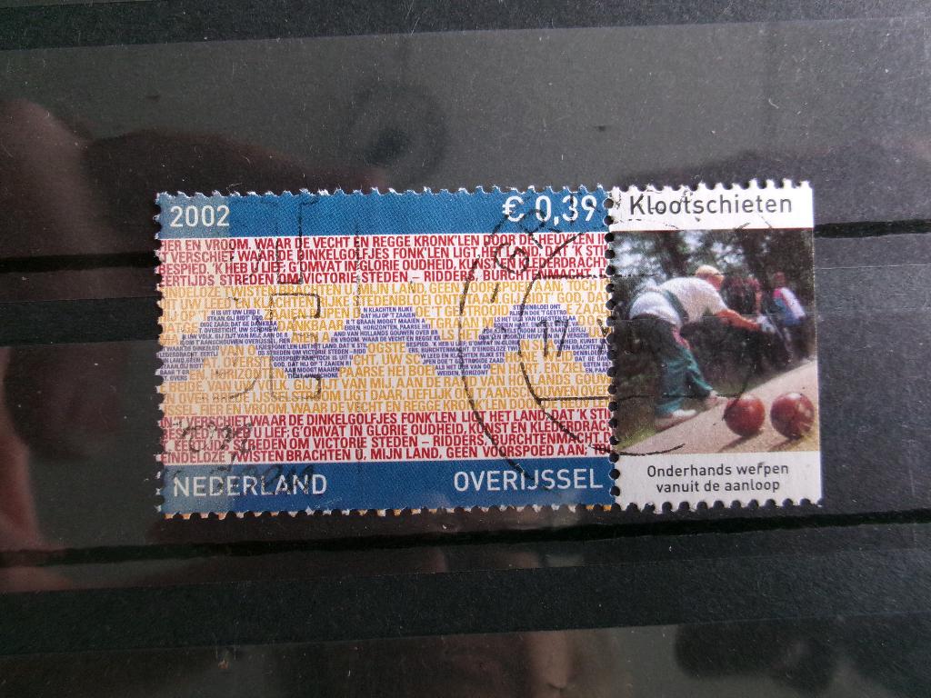 2002 - overijssel - klootschieten (842c), Verzenden, Gestempeld