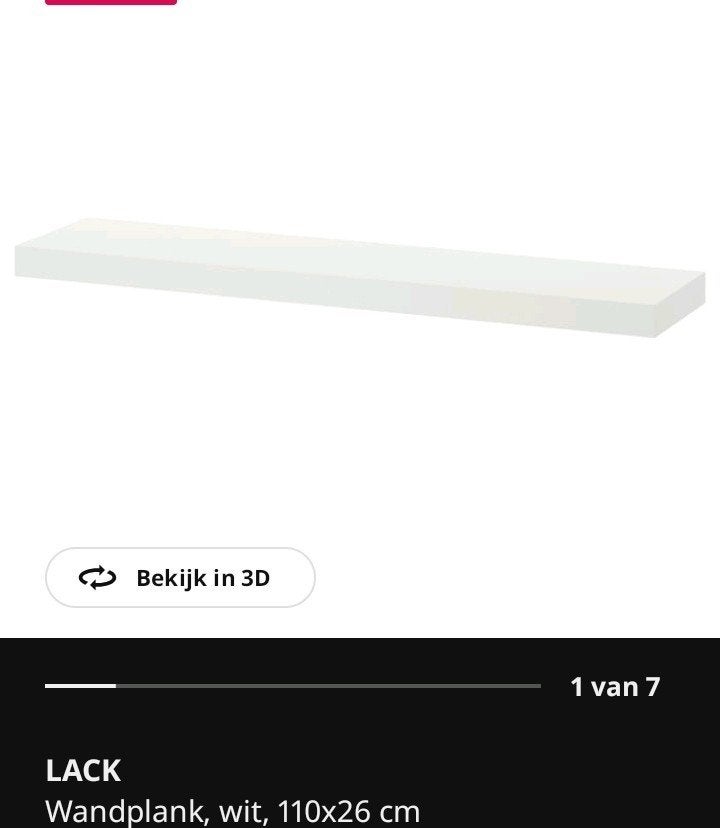 IKEA LACK wandplanken 4x, Ophalen of Verzenden, Gebruikt