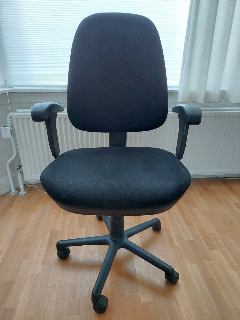 Bureaustoel, Ophalen, Gebruikt, Zwart, Bureaustoel