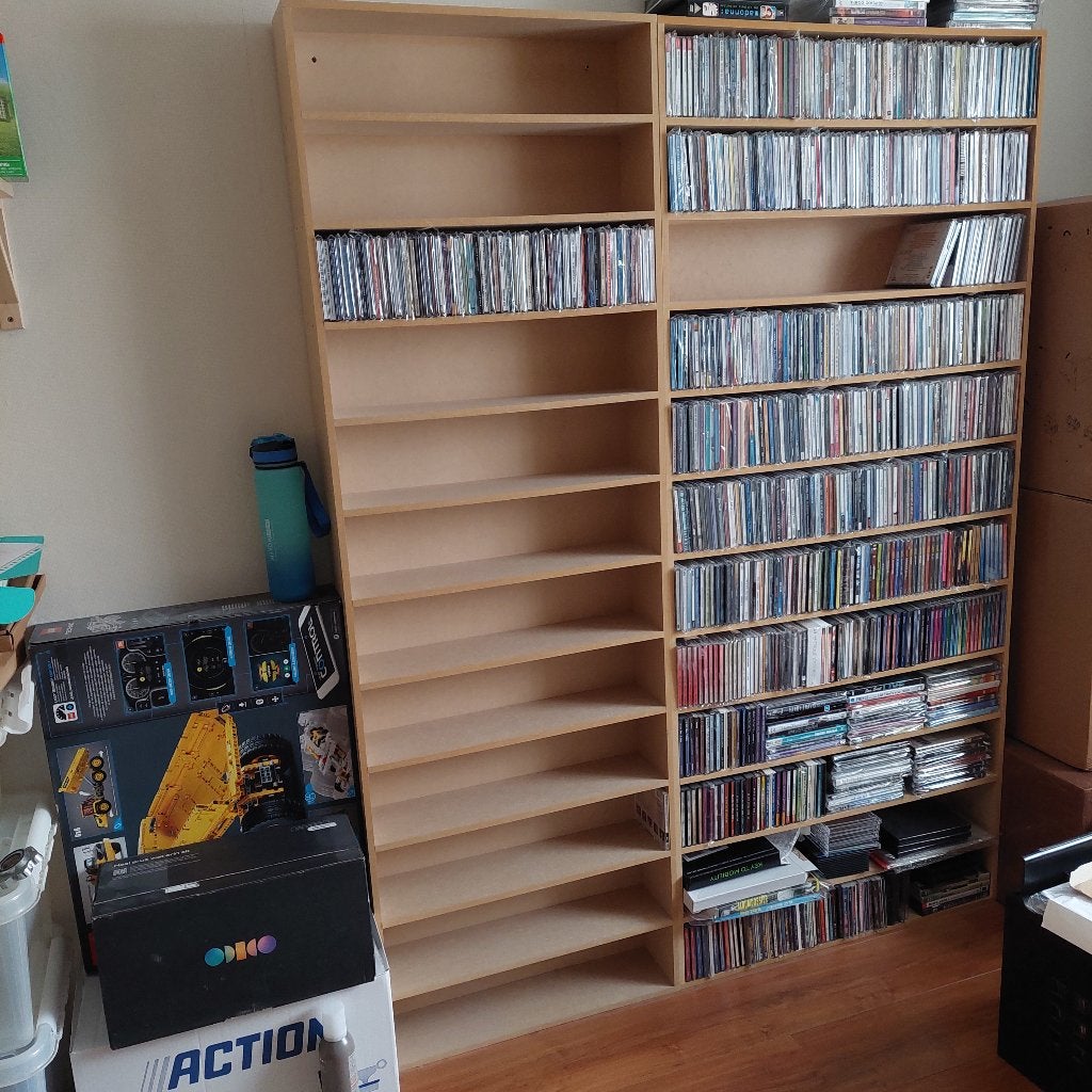 Stevig MDF CD / Rek voor ongeveer 636 CD's, Ophalen, 150 discs of meer, Zo goed als nieuw, Cd's