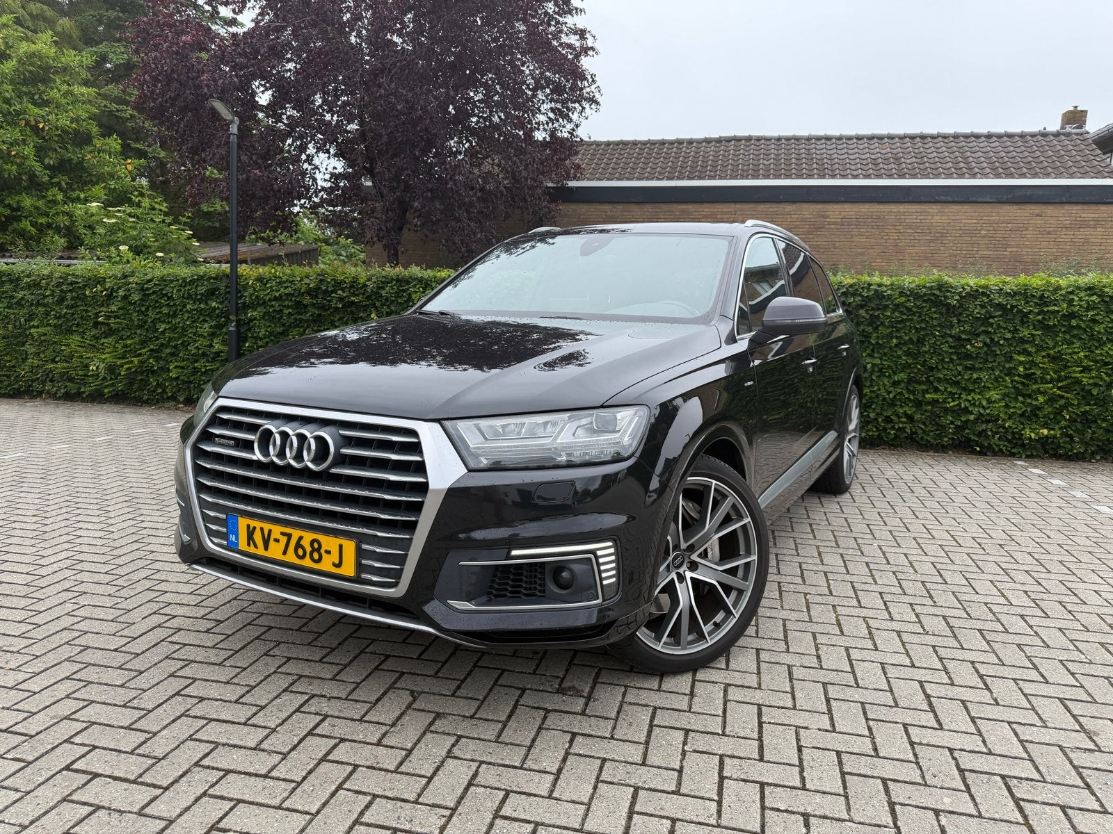 Audi Q7 3.0 TDI 374pk E-tron Quattro Tiptronic 2016 Zwart, Auto's, Audi, Automaat, 258 pk, 2420 kg, Zwart