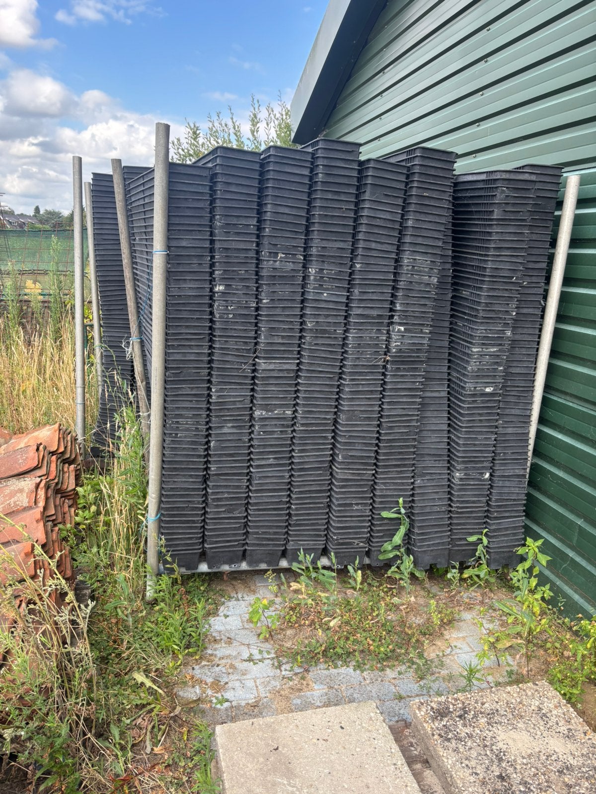 Ongeveer 1000 bato bakken van 1 m, Tuin en Terras, Ophalen, Kunststof, Gebruikt, Minder dan 30 cm