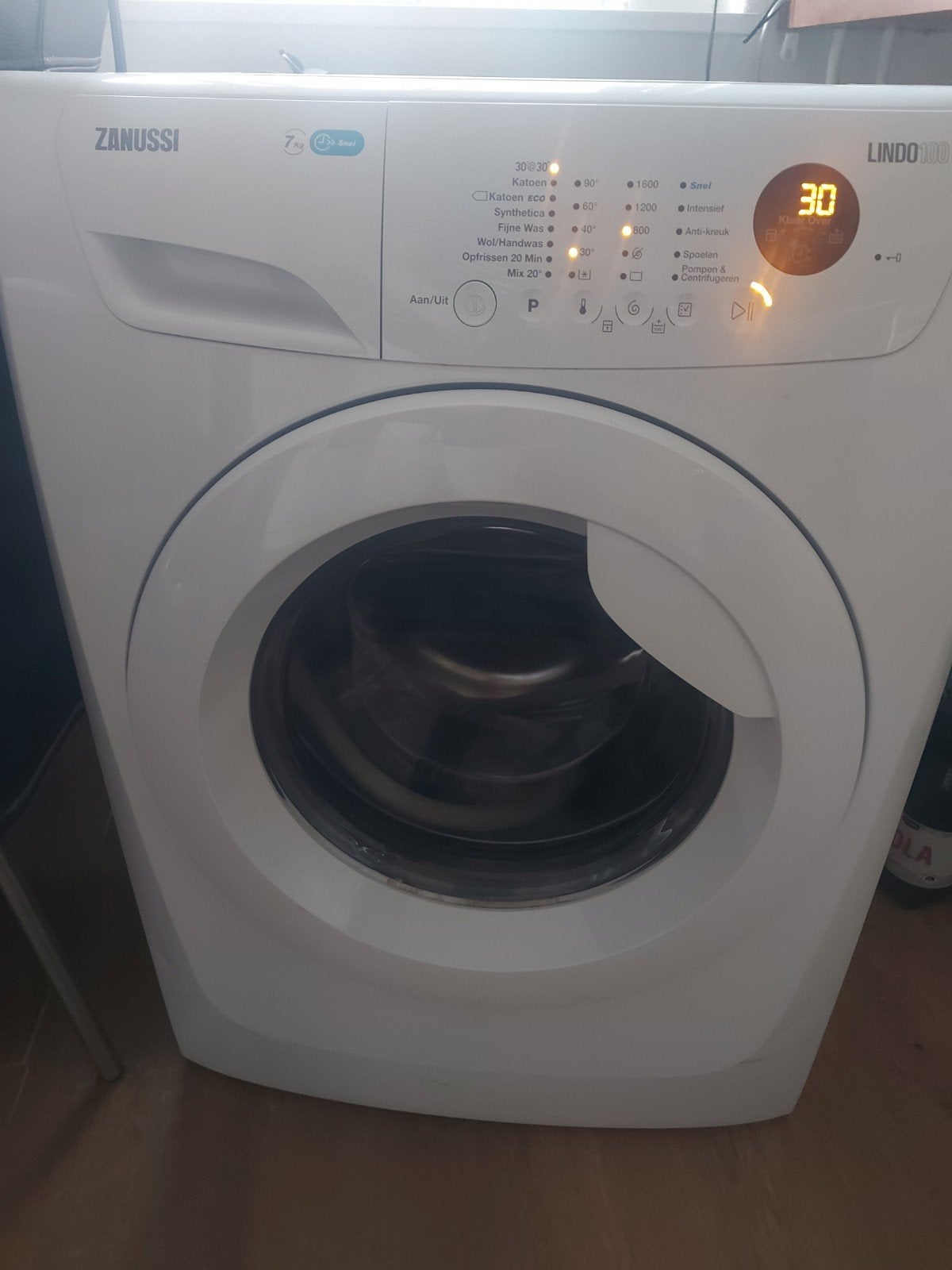 Zanussi wasmachine Lindo 100, Ophalen, Gebruikt, Voorlader, 85 tot 90 cm
