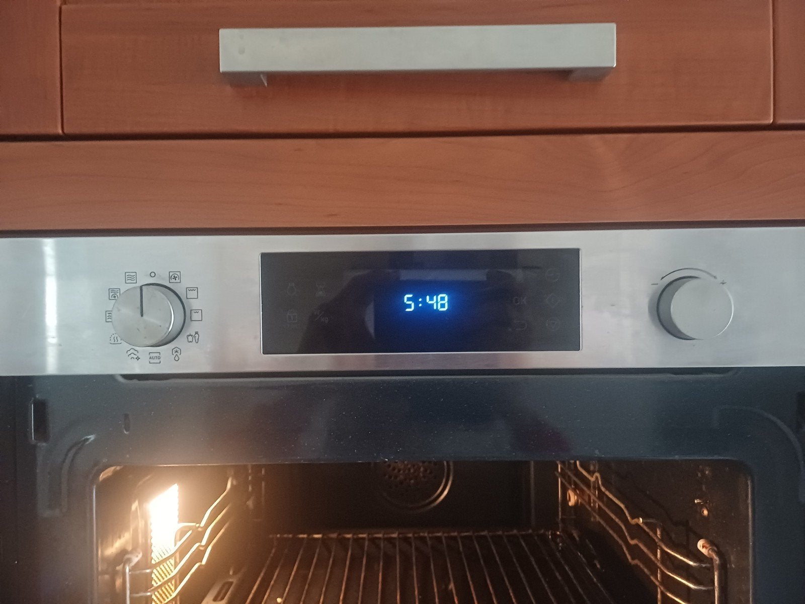Inbouw oven met grill en magnetron - Gebruikt, Witgoed en Apparatuur, Ophalen, 45 tot 50 cm, Gebruikt, Combi-oven