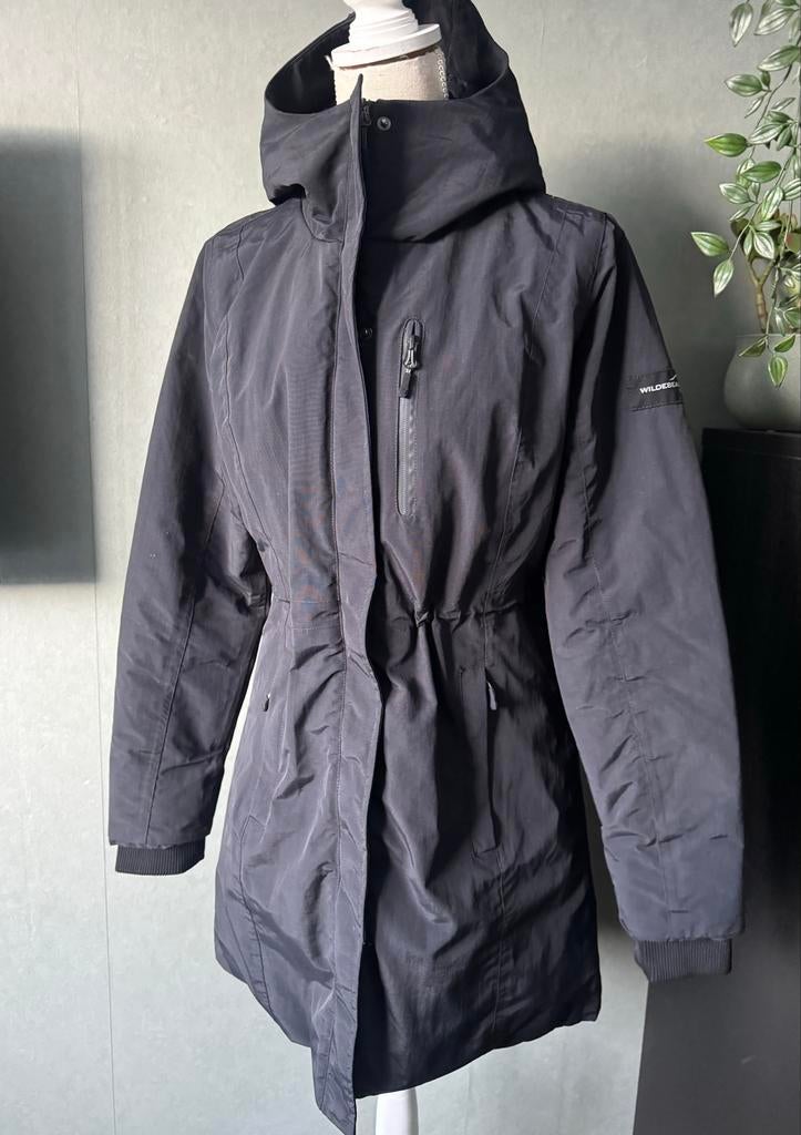 Wildebeast Parka Outdoorjas Dames Zwart Gevoerd, Kleding | Dames, Verzenden, Zo goed als nieuw, Zwart