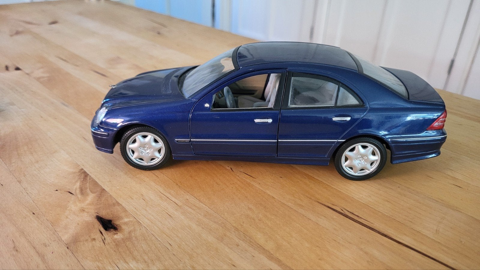 Mercedes-Benz C-Klasse Modelauto Blauw, Overige merken, Gebruikt, Auto, 1:32 tot 1:50