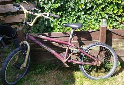 BMX opknapper, Ophalen, Gebruikt, Staal, Velgrem