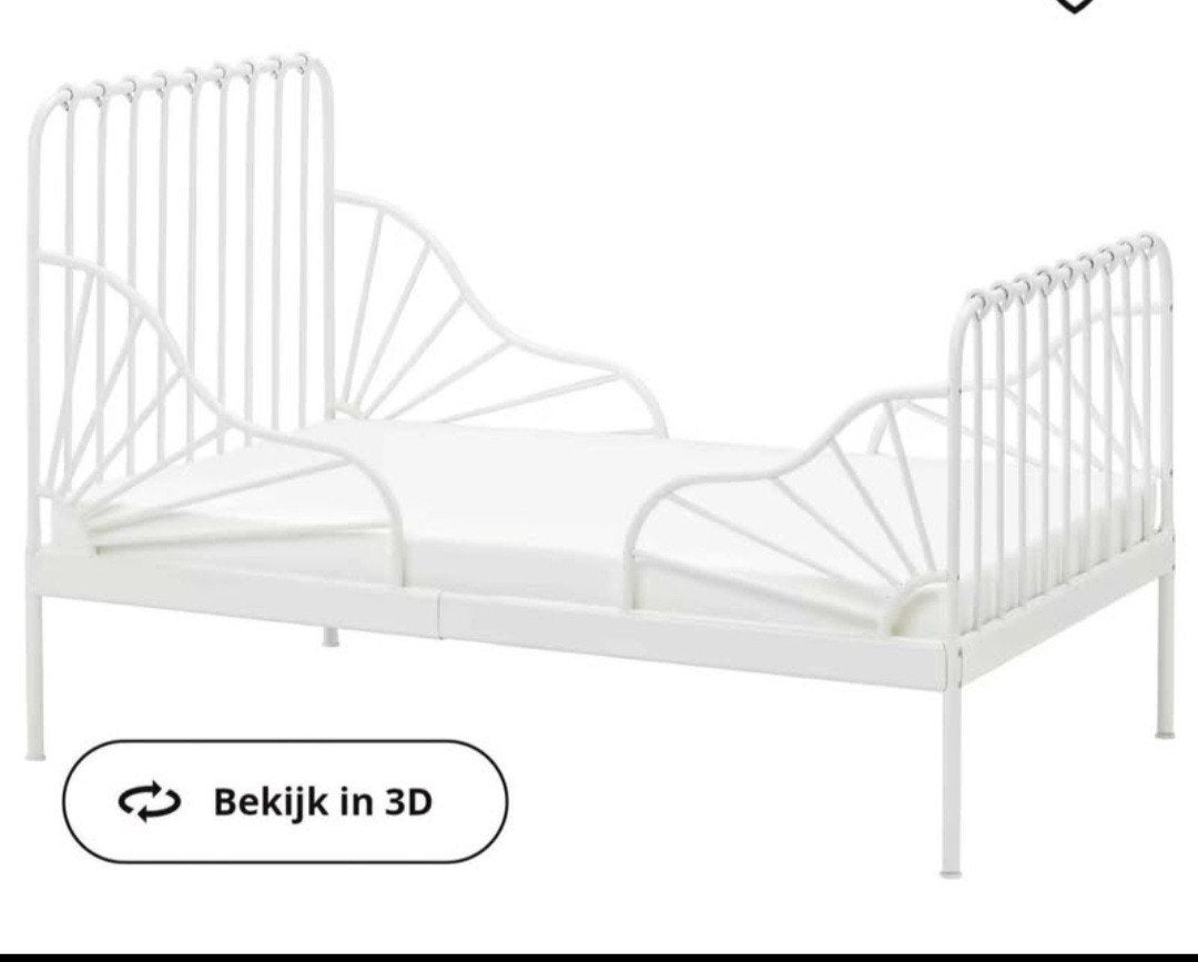 Te koop: meegroei peuterbedje mét matrasje zgan, Kinderen en Baby's, 70 tot 85 cm, Zo goed als nieuw, Minder dan 140 cm, Ophalen