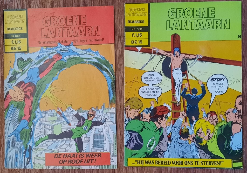 stripboeken 2x Groene Lantaarn 1973-1974, Meerdere stripboeken, Ophalen of Verzenden, Gelezen