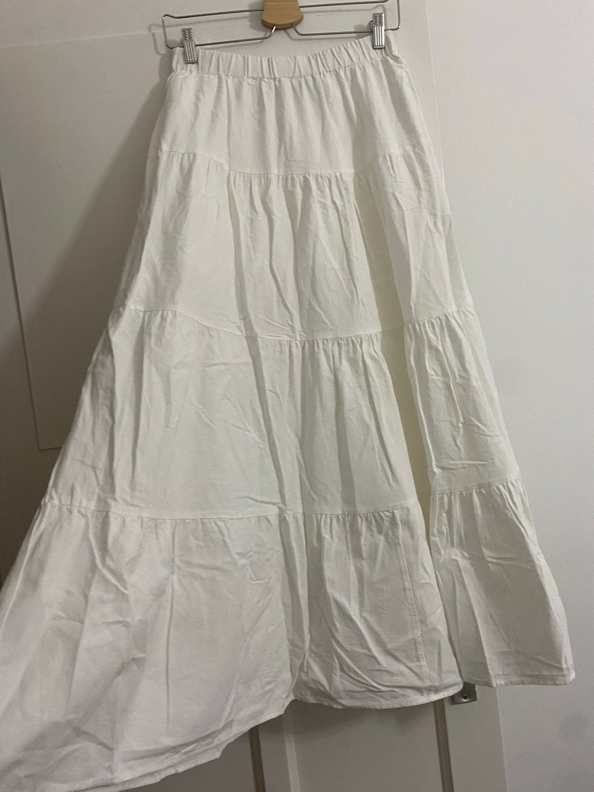 Witte maxi rok van Shein, maat M, Maat 38/40 (M), Wit, Ophalen of Verzenden, Zo goed als nieuw