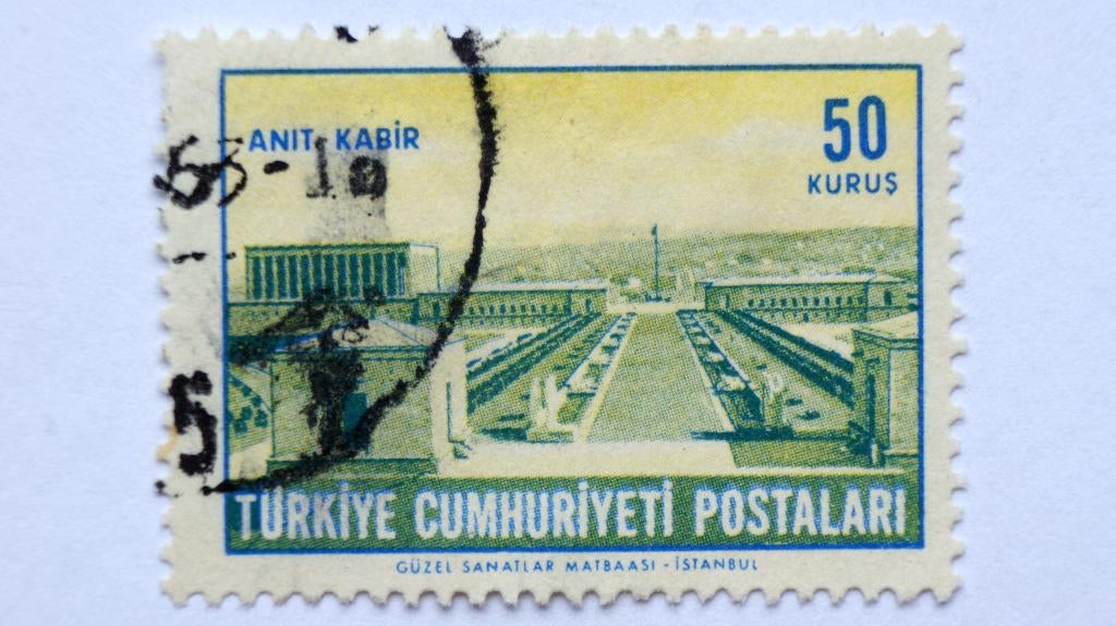 Postzegel Turkije. Gestempeld., Ophalen of Verzenden, Overige landen, Gestempeld