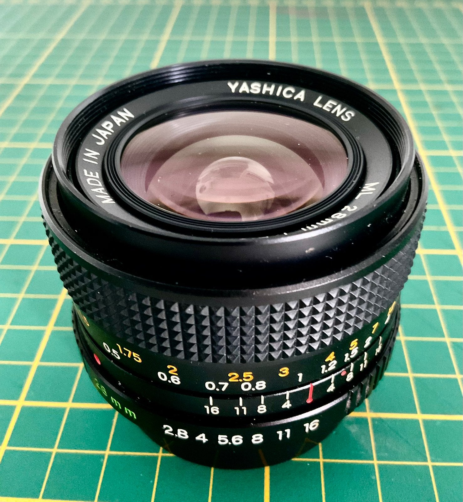 Yashica ML 28 mm 1:2.8 (Contax-Yashica vatting), Ophalen of Verzenden, Gebruikt, Compact, Overige Merken