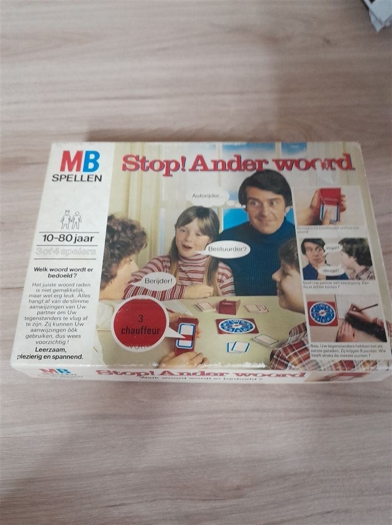 Stop ander woord - s3890, Hobby en Vrije tijd, Gezelschapsspellen | Bordspellen, Verzenden, Zo goed als nieuw
