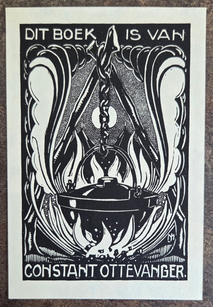 Exlibris / Ex libris Jan Melse, 1940, padvinder, Verzenden