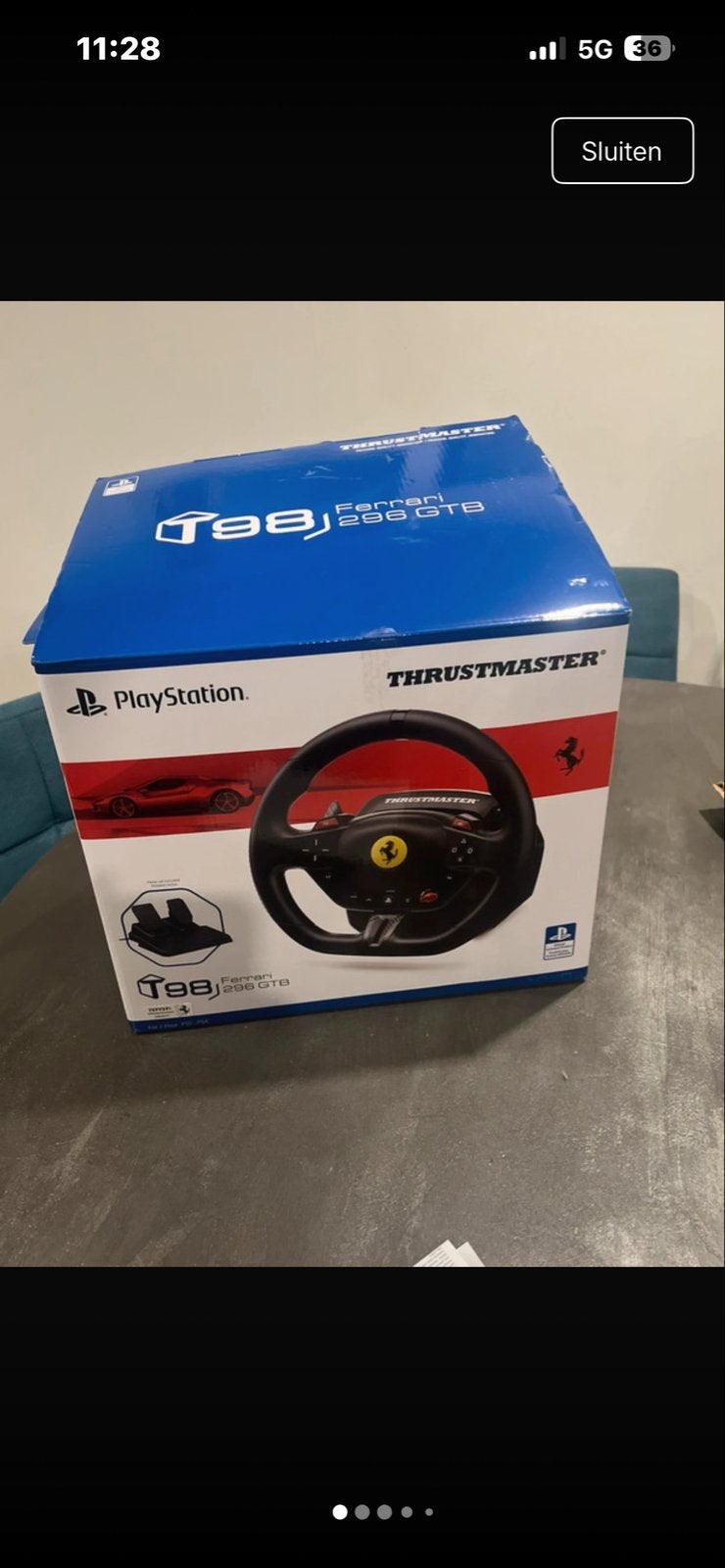 Thrustmaster T80 Ferrari 488 GTB Edition racestuur, Ophalen, Racestuur, Nieuw, Thrustmaster