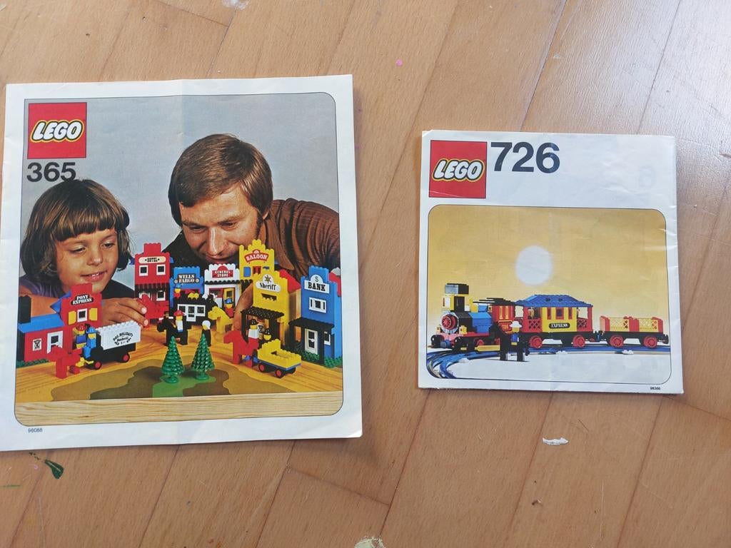 Vintage en zeldzame lego boekje 365 en 726, Ophalen of Verzenden, Zo goed als nieuw, Lego