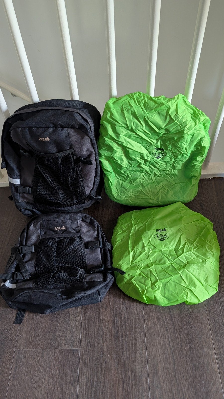 AGU Fietstassen set zwart met regenhoezen., Ophalen, Gebruikt, AGU FIETSTAS