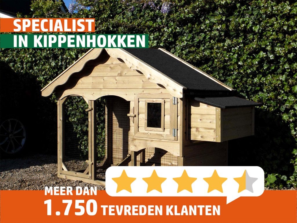 Kippenhok Nijverdal | Duurzame materialen | Stevig hok, Ophalen of Verzenden, Nieuw, Kippenhok of Kippenren
