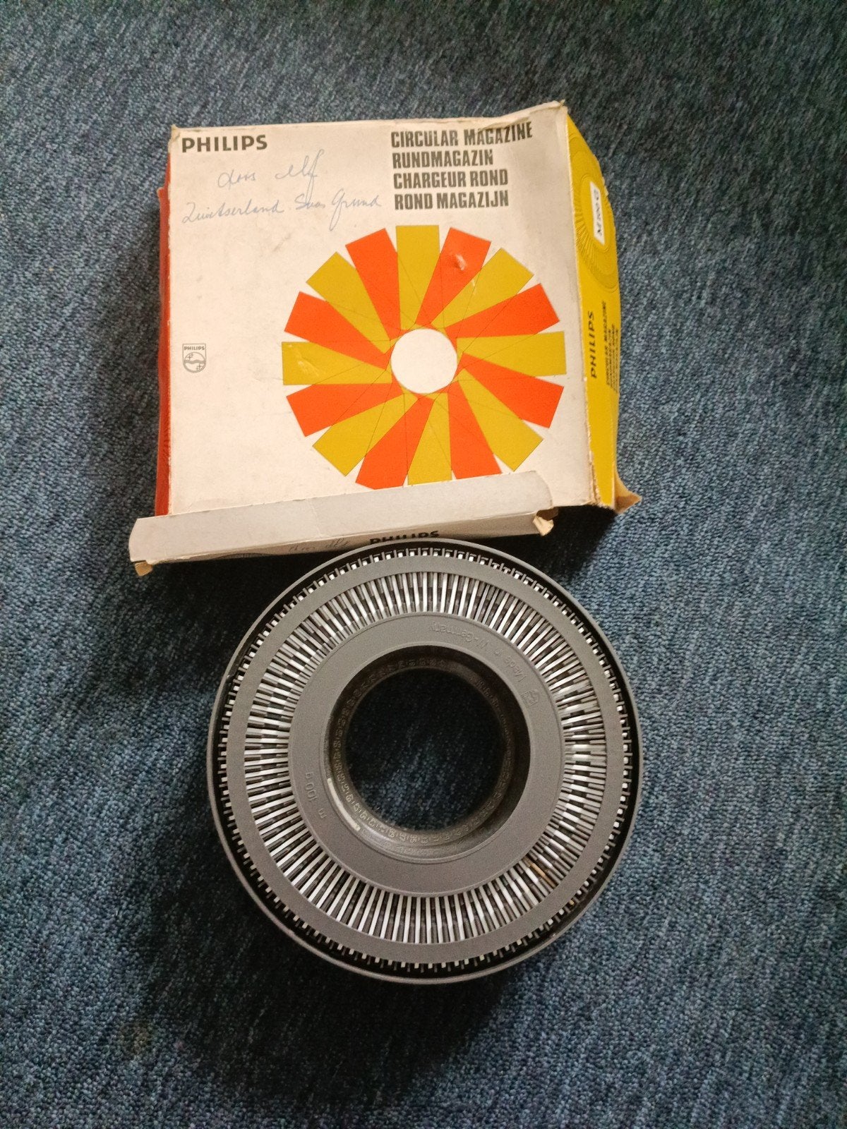 Philips Rond Magazijn M 100 G - Dia Lader, Ophalen of Verzenden, Gebruikt