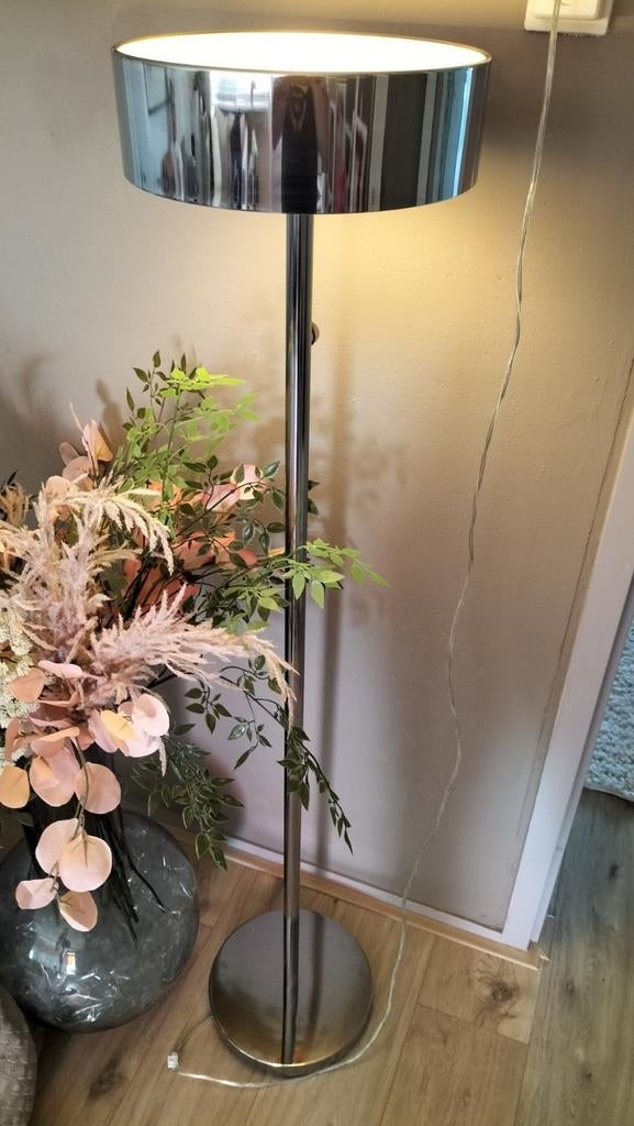 IKEA Stockholm 2017 vloerlamp chroom Ola Wihlborg, dimbaar., Huis en Inrichting, Ophalen of Verzenden, Zo goed als nieuw, 150 tot 200 cm