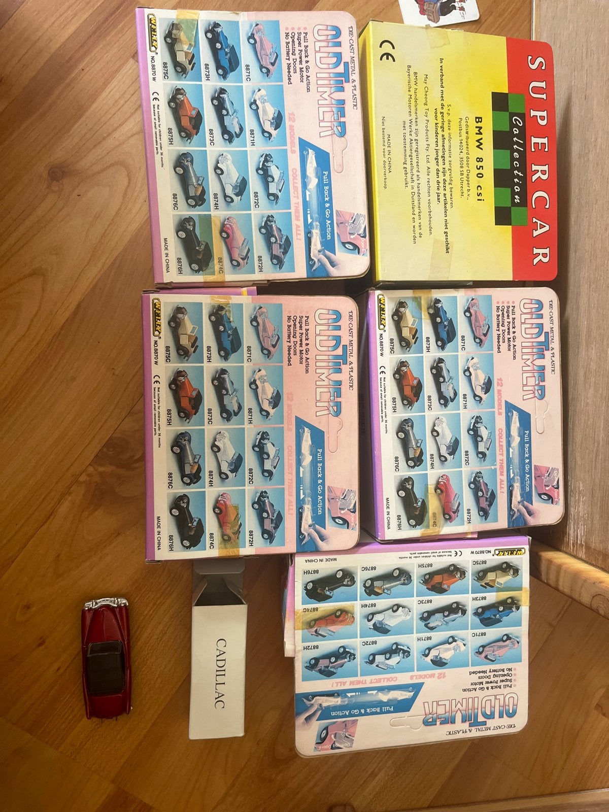 Welly Supercar & Oldtimer Pull Back Collectie in Doos, Ophalen, Zo goed als nieuw, Auto's