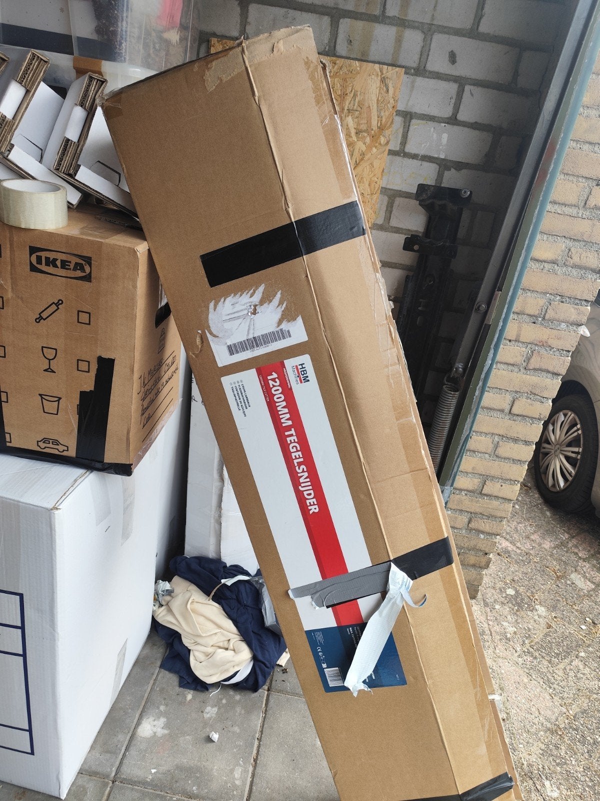 HBM 1200mm Tegelsnijder - 1 keer gebruikt in doos, Overige typen, Nieuw, Minder dan 5 m², Overige materialen