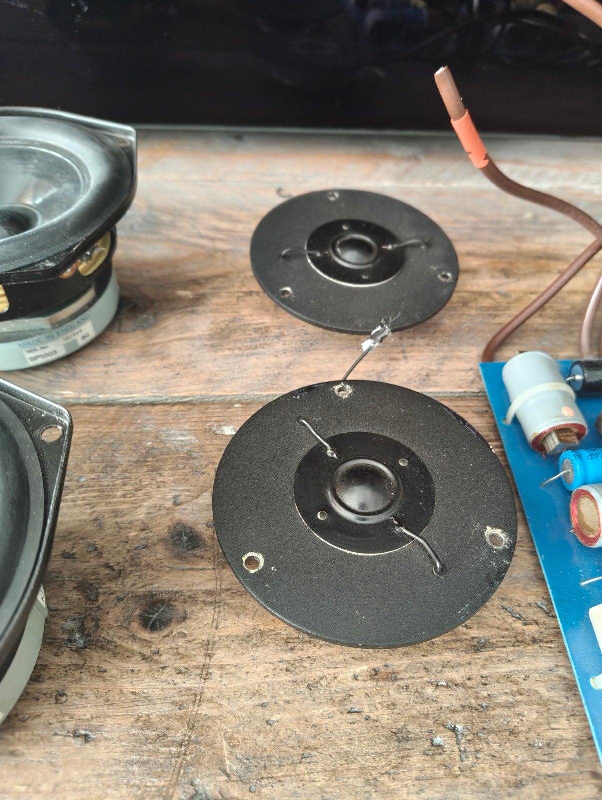 KEF T27 tweeters en filters - Vintage audio onderdelen, Ophalen of Verzenden, Gebruikt, Overige typen, KEF