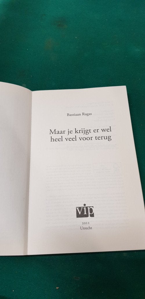Boek maar je krijgt er wel heel veel voor terug,, Ophalen of Verzenden