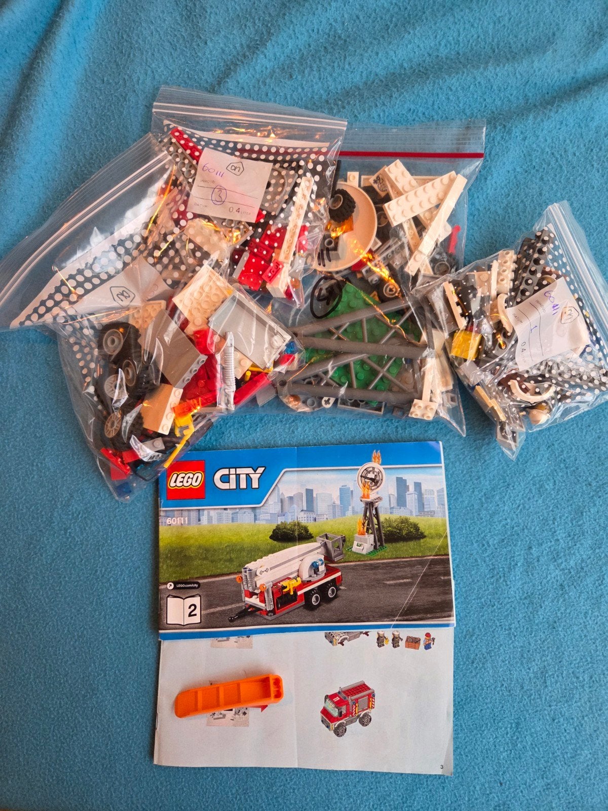 LEGO City 60111 Brandweerwagen met instructieboekje, Ophalen of Verzenden, Gebruikt