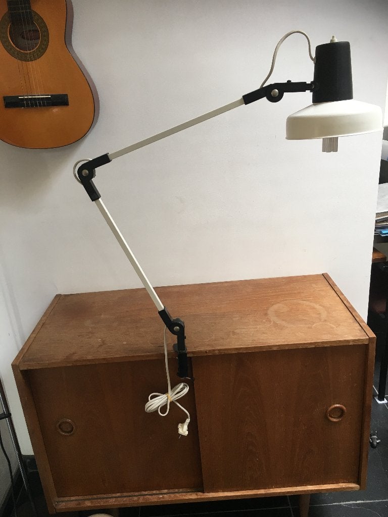 Vintage Bureaulamp met Klem - Verstelbaar en Functioneel, Bureaulamp, Gebruikt, Overige merken, Vintage