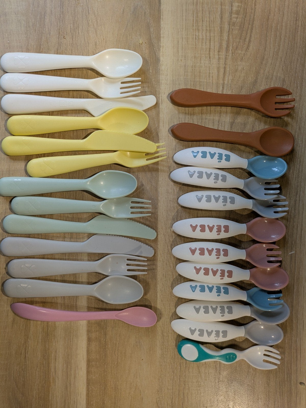 Diverse baby besteksets - lepels, vorken, messen, Ophalen, Gebruikt, Overige typen