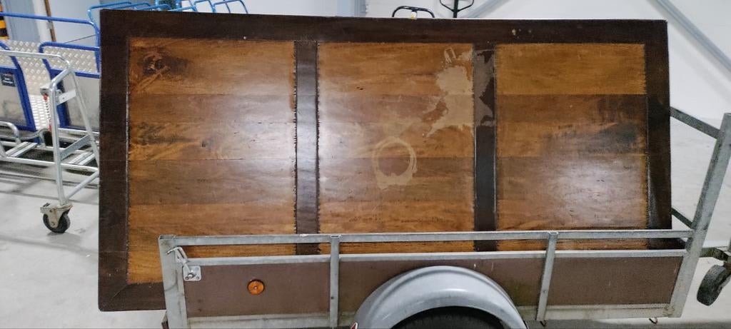 eikenhout tafel, Ophalen, Houtskool