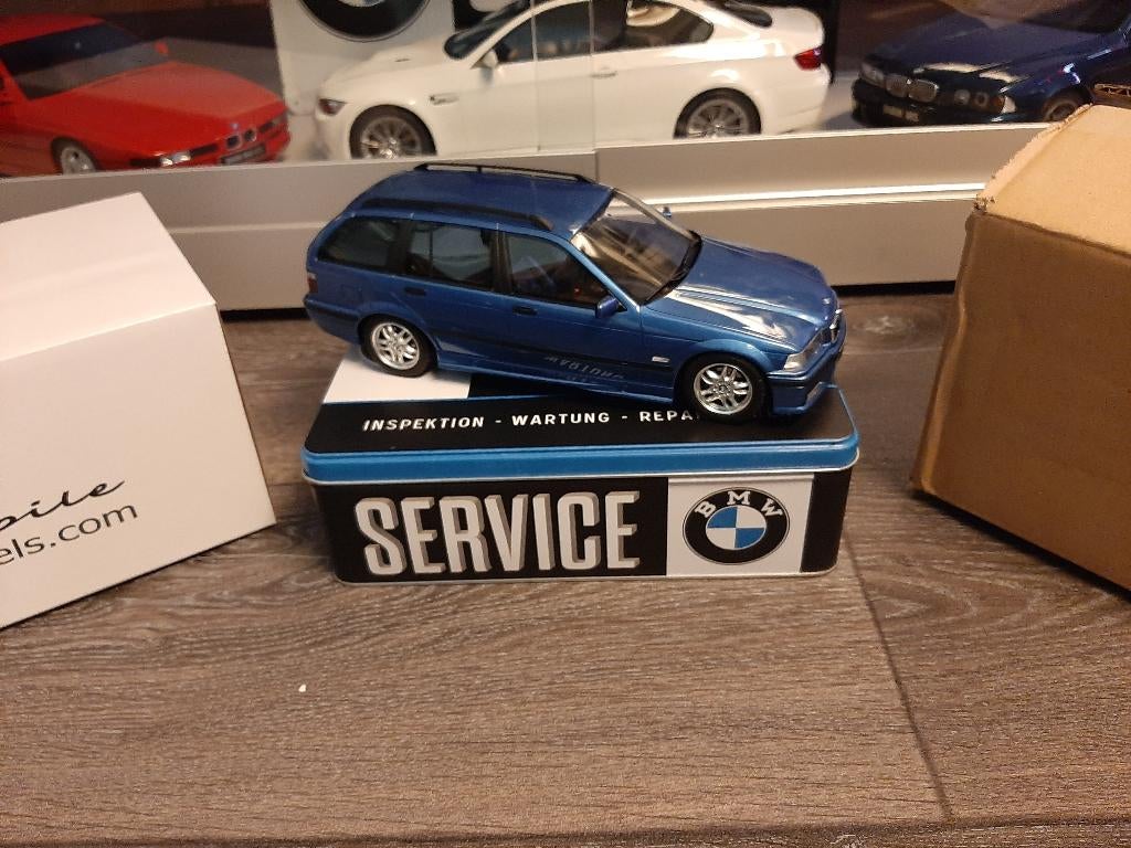 BMW E36 Touring 328I M Pack Estoril Blue OttoMobile 1/18, Ophalen of Verzenden, Nieuw, Auto, OttOMobile