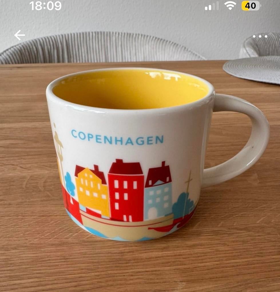 Starbucks You Are Here Mok Kopenhagen, Huis en Inrichting, Keuken | Servies, Keramiek, Ophalen of Verzenden, Zo goed als nieuw