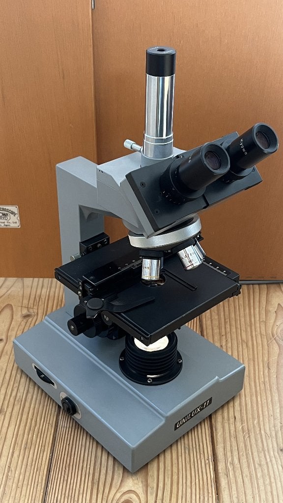 Kyowa Japan Trinoculaire microscoop, Ophalen of Verzenden, Gebruikt, 400x tot 1000x, Biologische microscoop