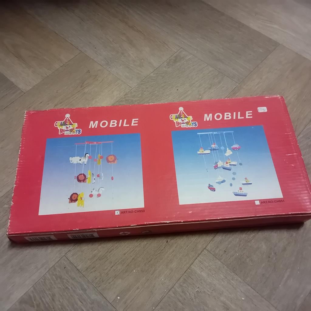 Baby mobiel met dieren of boten - Nieuw in doos, Ophalen of Verzenden, Nieuw, Mobiel