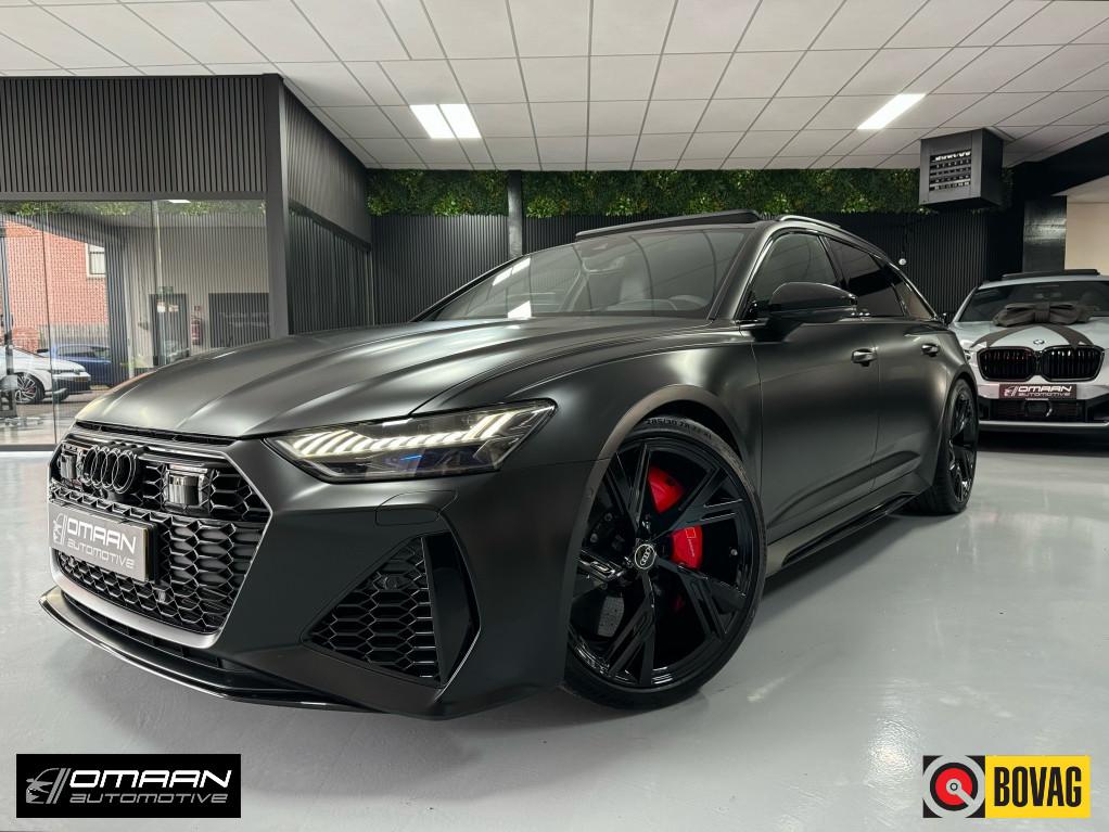 Audi RS6 Avant 4.0 TFSI QUAT. 711PK ABT Pano Eventuri Millte, Auto's, Audi, Automaat, 2175 kg, Gebruikt, Leder