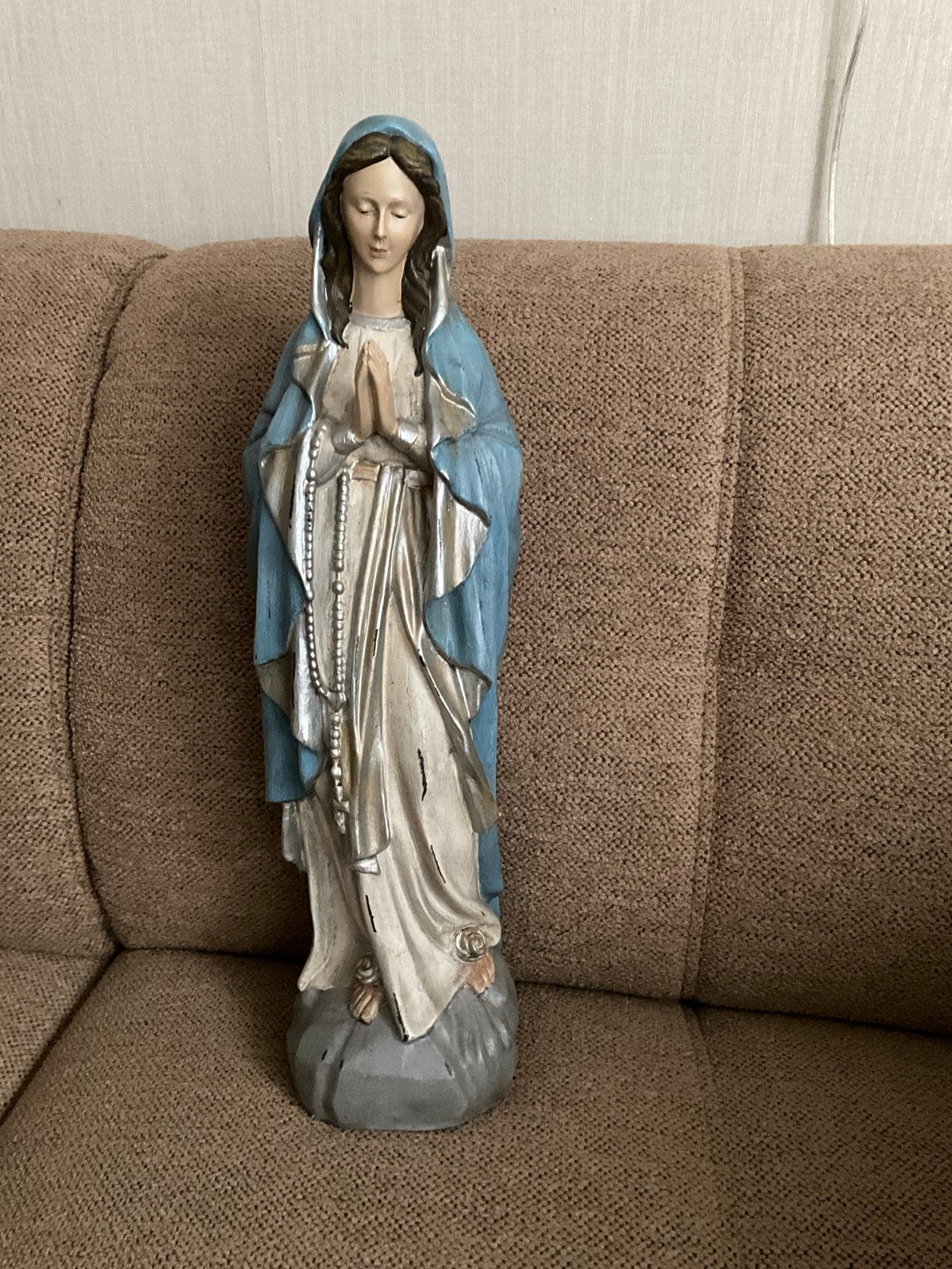 Beeldje Heilige Maagd Maria - Biddende Madonna - 50 cm, Antiek en Kunst, Ophalen of Verzenden