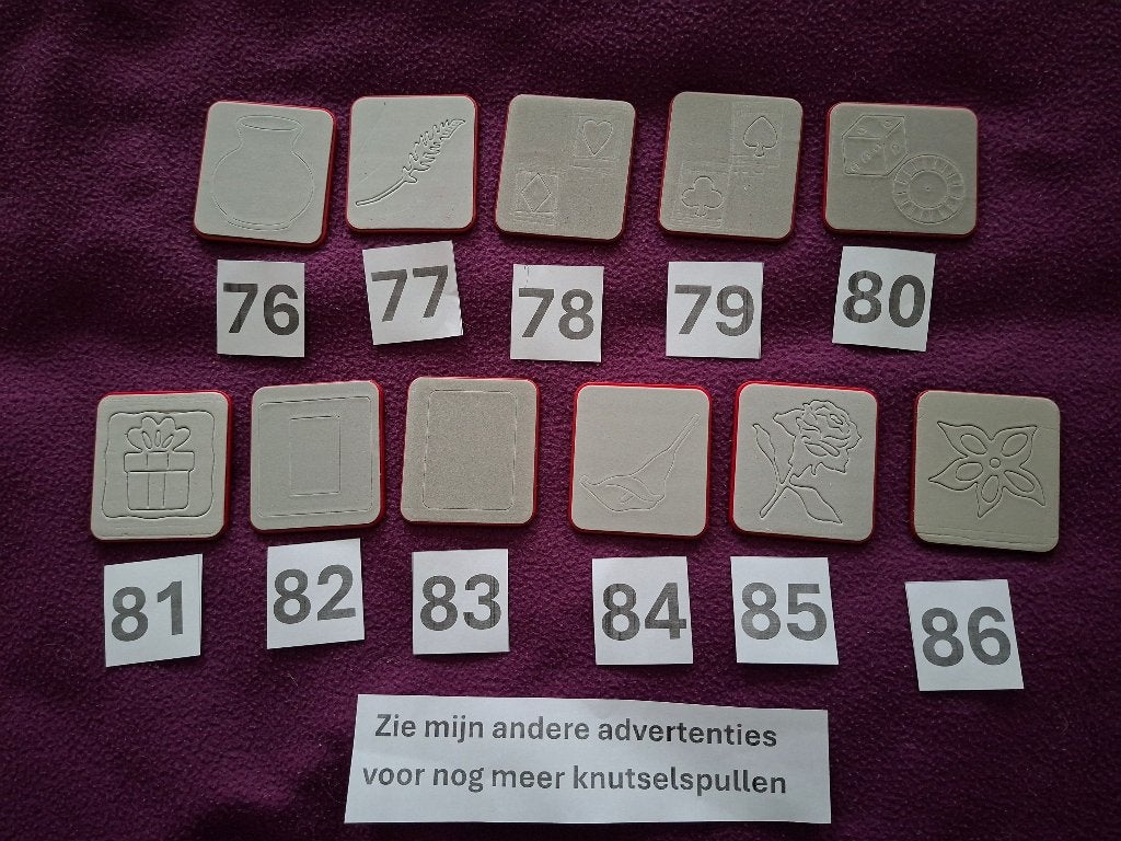 Snijmallen (nr 76 t/m 86), Ophalen of Verzenden, Zo goed als nieuw, Overige thema's, Pons of Mal
