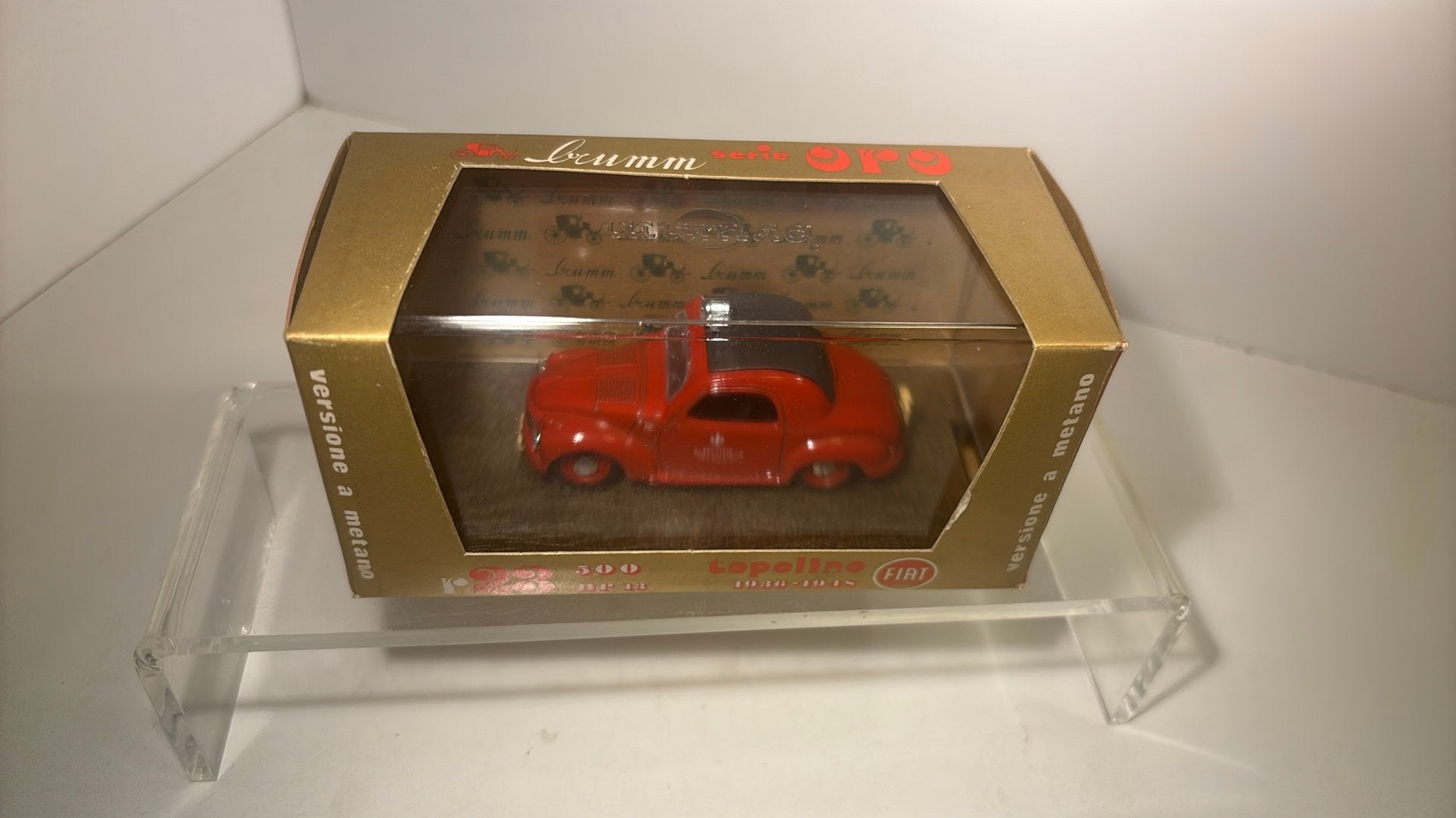 Fiat 500 toplino brumm 1.43, Hobby en Vrije tijd, Modelauto's | 1:43, Overige merken, Auto, Ophalen of Verzenden, A